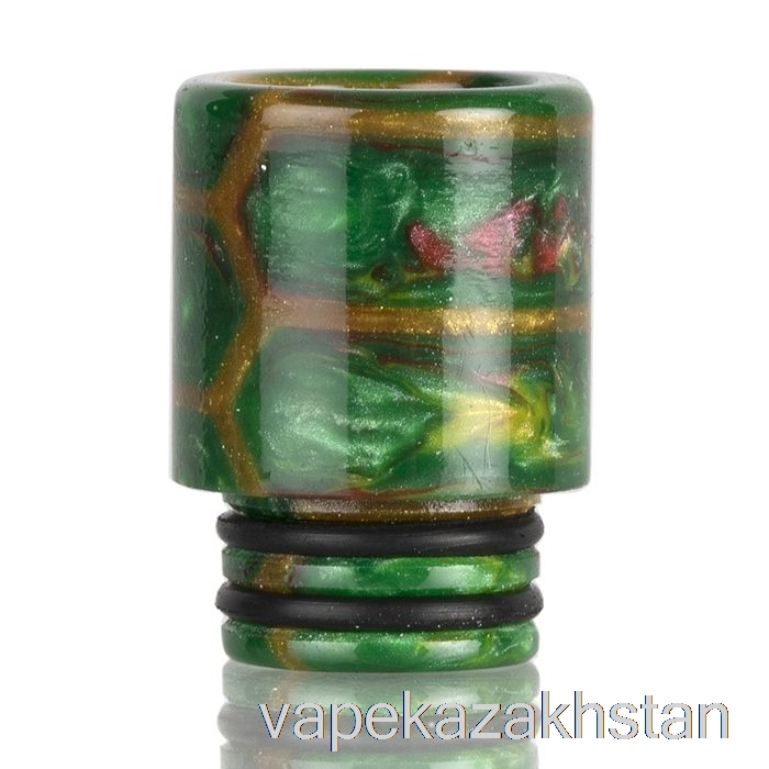 Vape Kazakhstan 510 TALL Snakeskin Resin Drip Tip Green